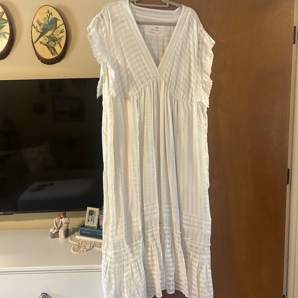 Anthropologie V-Neck Ruffled Tiered Babydoll Dress - Picture 1 of 5